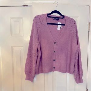 Lane Bryant Lilac Cardigan